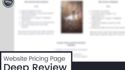 MTog – Website Pricing Page Review